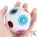 Mini Magic Rainbow Ball Football Fidget Λευκό