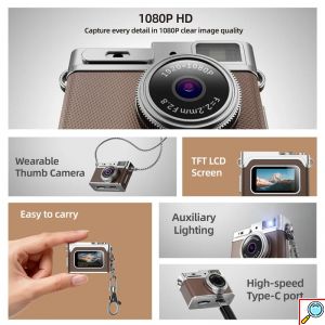 Μίνι Ψηφιακή Φωτογραφική Μηχανή G1 1080P με Οθόνη TFT 0.96″ και Ευρυγώνιο Φακό