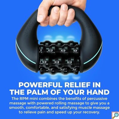 Επαναφορτιζόμενη Συσκευή Κρουστικού Μασάζ με 3 Επίπεδα Έντασης - Powered Rolling Massager