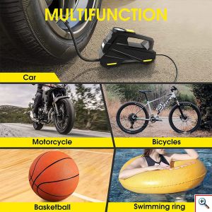 Mini Τρόμπα Έκτακτης Ανάγκης Αυτοκινήτου 150 PSI CarSun® με Φακό, Οθόνη Αφής για Ρύθμιση & Προβολή Πίεσης, Χειρολαβή, 12V Κομπρεσέρ Αέρος, C3012-1