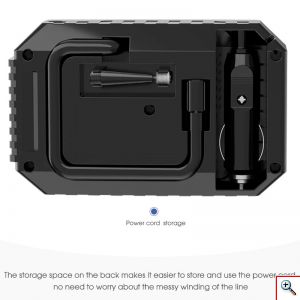 Mini Τρόμπα Έκτακτης Ανάγκης Αυτοκινήτου 150 PSI CarSun® με Φακό, Οθόνη Αφής για Ρύθμιση & Προβολή Πίεσης, Χειρολαβή, 12V Κομπρεσέρ Αέρος, C3012-1