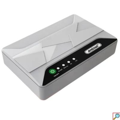 Mini DC UPS 10000mAh 17W Ρυθμιζόμενης Τάσης 5V, 9V, 12V, 15V, 24V - Compact Τροφοδοτικό Μπαταρία Ηλεκτρικών Συσκευών