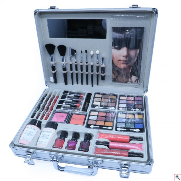 Μινι Βαλιτσάκι Μακιγιάζ - Περιποίησης - Ομορφιάς - Miss Young Make-up Kit