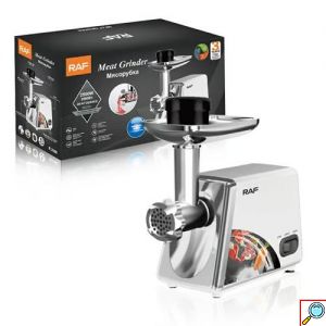 Μηχανή Άλεσης Κιμά, 2500W Ανοξείδωτος Μύλος Κρέατος, Λευκό Χρώμα RAF