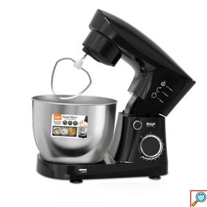 Μίξερ 1500W με Ανοξείδωτο Περιστρεφόμενο Κάδο 4L, 3 Εξαρτήματα και 10 Ρυθμίσεις Έντασης - RAF