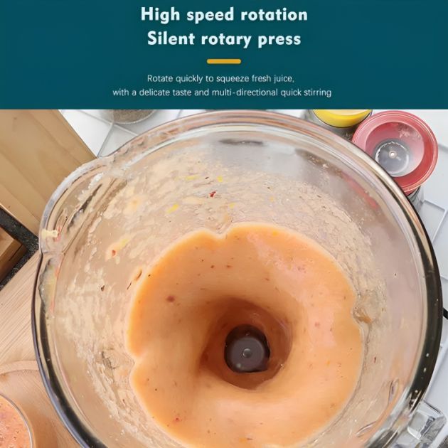 Ηλεκτρικό Μίξερ - Μπλέντερ 1000W - Με Κανάτα 1.5L και Δοχείο Θρυμματισμού - RAF