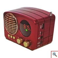 Retro Φορητό Επαναφορτιζόμενο Ραδιόφωνο Bluetooth USB SD Mp3 Player Recorder CMiK MK-616BT