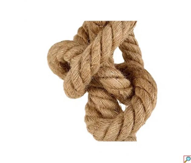 Μοντέρνο Κρεμαστό Φωτιστικό Δίφωτο με Σχοινί 1m και Ντουί E27 – Μπεζ