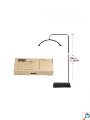 Επαγγελματική Λάμπα-Φωτιστικό Δαπέδου Half Moon Lamp με Θερμό Λευκό Φως και 3 Επίπεδα Φωτεινότητας