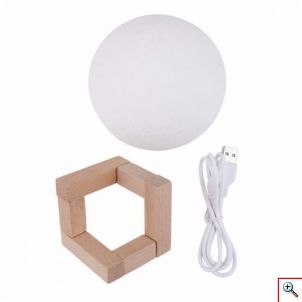 Φωτιστικό Φεγγάρι Moon Light Επαναφορτιζόμενο με 3 Αποχρώσεις - Φωτιζόμενη Σελήνη