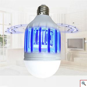 Λάμπα LED και Ηλεκτρονική Εντομοπαγίδα 2 σε 1 Mosquito Killer 12W E27