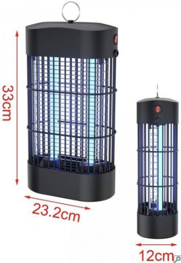 Ηλεκτρική Εντομοπαγίδα Led 2x6w 12W με Εμβέλεια 40m²- Mosquito Killer 