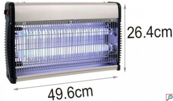 Ηλεκτρικό Εντομοκτόνο 2 Λάμπες x 15 Watt 30W Mosquito Killer 40τμ - Εντομοπαγίδα Αντικουνουπικό