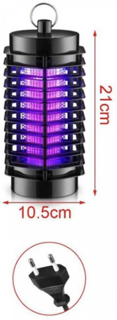 Ηλεκτρική Εντομοπαγίδα Led 3W με Εμβέλεια 15m²- Mosquito Killer