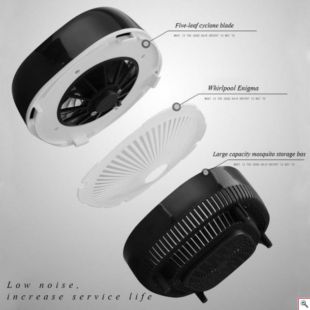 UV LED Εξολοθρευτής Κουνουπιών και Εντόμων με Αναρρόφηση - USB Mini Mosquito Killer Lamp