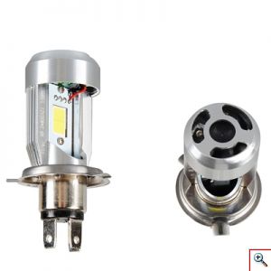 Λαμπτήρας Μοτοσυκλέτας COB LED H4 20W, 12V / 6.000K - HS1 Moto 2000LM