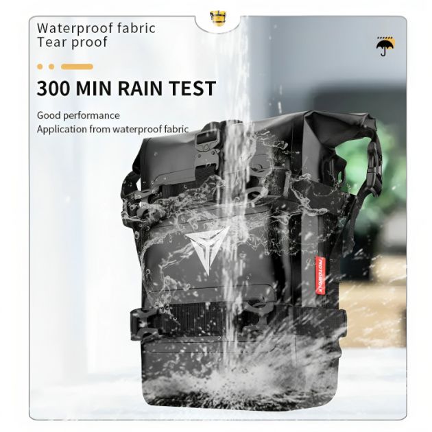 Motowolf Αδιάβροχη Τσάντα - Σαμάρι Μηχανής με Ιμάντες Χωρητικότητας 8 L