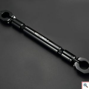 Motowolf® Βάση Τιμονιού Mηχανής Μαύρη από Κράμα Αλουμινίου