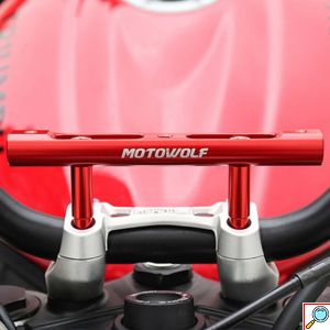 Motowolf Πολυχρηστική Μπάρα Τιμονιού Μοτοσυκλέτας για Αξεσουάρ - Βάσεις Κινητού - GPS