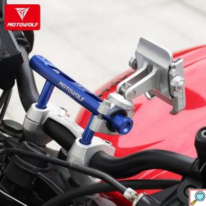 Motowolf Πολυχρηστική Μπάρα Τιμονιού Μοτοσυκλέτας για Αξεσουάρ - Βάσεις Κινητού - GPS