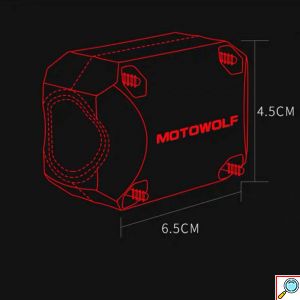 Motowolf Προστατευτικό Πτώσης για Κάγκελα Μοτοσυκλέτας 22mm - 25mm - 28mm - Μαύρο
