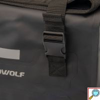 Motowolf Σετ Αδιάβροχων Πλευρικών Σακιδίων για Μηχανή με Ιμάντες & Ανακλαστικά Μαύρο 