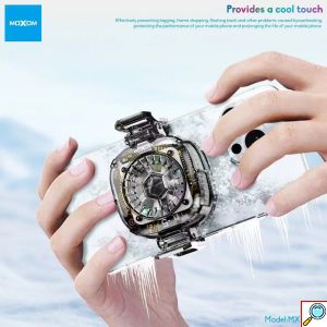 Μαγνητικό Ανεμιστηράκι Ψύξης Κινητού Moxom με LCD Οθόνη, RGB και MagSafe