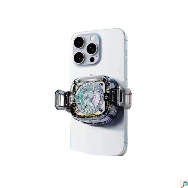 Μαγνητικό Ανεμιστηράκι Ψύξης Κινητού Moxom με LCD Οθόνη, RGB και MagSafe