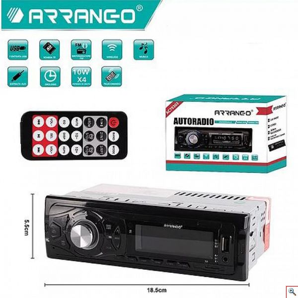  Mp3 Player Αυτοκινήτου Bluetooth με Χειριστήριο & Οθόνη, HiFi, Ισχύος 4x10W, Είσοδο AUX/USB/SD, 1DIN, Ραδιόφωνο FM, AC79303 OEM