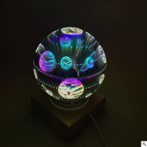 Προβολέας Καθρέφτης Πλανητάριο για Μαγευτική Διαστημική Ατμόσφαιρα 12εκ