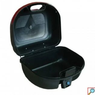 Μπαγκαζιέρα Μοτοσυκλέτας 26Lt με Κλειδαριά και Ανακλαστικές Επιφάνειες - Βαλίτσα Αποθήκευσης Μηχανής Μαύρο