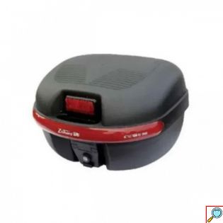 Μπαγκαζιέρα Μοτοσυκλέτας 26Lt με Κλειδαριά και Ανακλαστικές Επιφάνειες - Βαλίτσα Αποθήκευσης Μηχανής Μαύρο