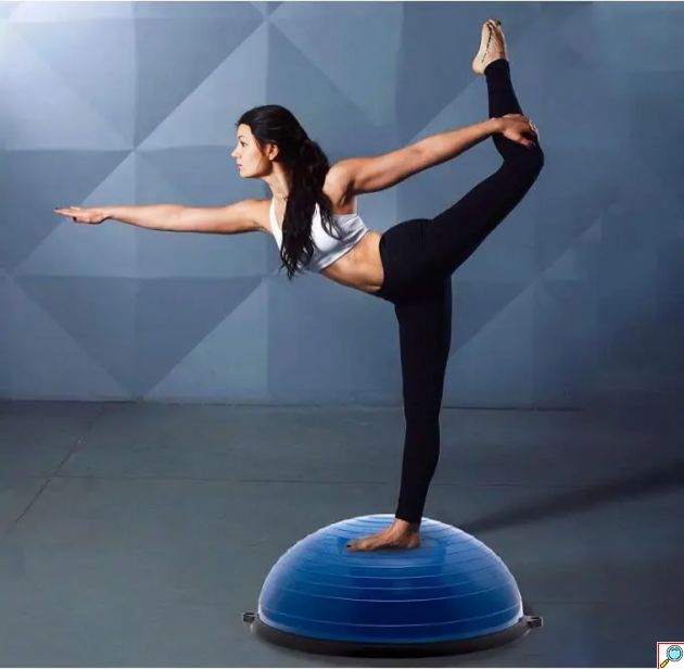 Μπάλα Ισορροπίας με Λάστιχα Αντίστασης για Γυμναστική - Half Ball Bosu 