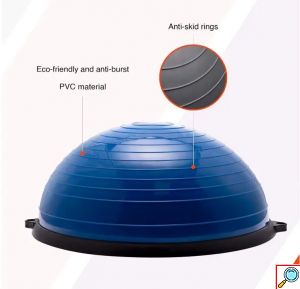 Μπάλα Ισορροπίας με Λάστιχα Αντίστασης για Γυμναστική - Half Ball Bosu 