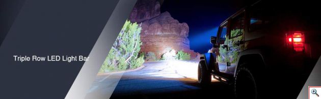 Αδιάβροχος Προβολέας CREE LED - Μπάρα Φωτισμού Αυτοκινήτου Φορτηγού Κοντινού & Μακρυνού Φωτισμού με 84, 96, 120 LED - 252, 288, 360W - Ψυχρό Φως