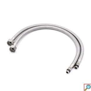 Inox Αναμεικτική Μπαταρία Νιπτήρα Μπάνιου 17.5cm ANDROMACHI