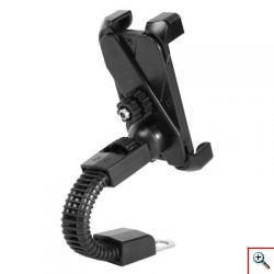 Περιστρεφόμενη Βάση - Δαγκάνα Κινητού για Μηχανή και Ποδήλατο