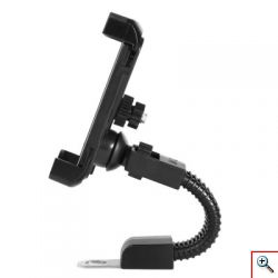 Περιστρεφόμενη Βάση - Δαγκάνα Κινητού για Μηχανή και Ποδήλατο