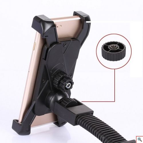 Περιστρεφόμενη Βάση - Δαγκάνα Κινητού για Μηχανή και Ποδήλατο