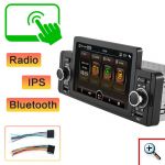 Multimedia Bluetooth Ηχοσύστημα Οθόνη Αφής 5 με Μικρόφωνο για Handsfree Κλήσεις Αυτοκινήτου MirrorLink, MP5 Player 4x80W, FM Radio, USB, AV