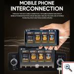 Multimedia Bluetooth Ηχοσύστημα Οθόνη Αφής 5 με Μικρόφωνο για Handsfree Κλήσεις Αυτοκινήτου MirrorLink, MP5 Player 4x80W, FM Radio, USB, AV