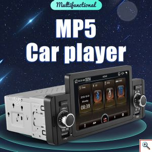 Multimedia Bluetooth Ηχοσύστημα Οθόνη Αφής 5 με Μικρόφωνο για Handsfree Κλήσεις Αυτοκινήτου MirrorLink, MP5 Player 4x80W, FM Radio, USB, AV