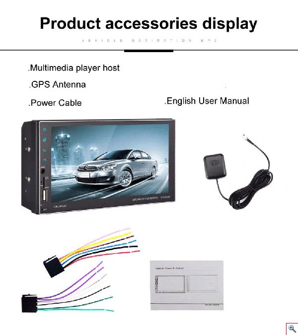 Android Multimedia GPS Οθόνη Αφής 7