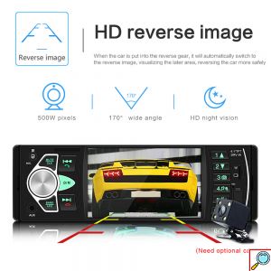 Multimedia Universal HD Οθόνη 4 - Ηχοσύστημα 1DIN Bluetooth, Handsfree, MP5 / MP3 / USB / SD / FM / AUX / Mirrorlink με Τηλεχειριστήριο