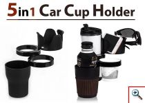 Πολυχρηστική Ποτηροθήκη Αυτοκινήτου 5 σε 1