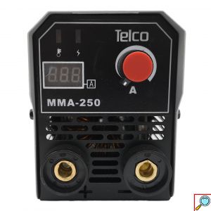 Telco Επαγγελματική Ηλεκτροκόλληση Inverter MMA 250 με Ρυθμιζόμενο Ρεύμα Συγκόλλησης 20-250Α, Μάσκα, Προστασία, Ανεμιστήρα, Υποδοχή έως 2.5 Ηλεκτρόδιο