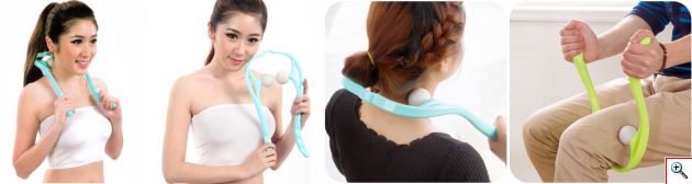 Αποτελεσματική Συσκευή Μασάζ Αυχένα Ball Roller Neck Massager