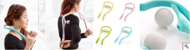 Αποτελεσματική Συσκευή Μασάζ Αυχένα Ball Roller Neck Massager
