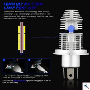 NovSight® LED Λάμπες Αυτοκινήτου H4 40W 12000Lm 6000K - Λαμπτήρες Πορείας Car LED Headlights N36