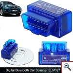 Mini OBD2 Bluetooth Διαγνωστικό Βλαβών Αυτοκινήτου για Android Torque Auto Scan Tool ELM327 V2.1 OBD II